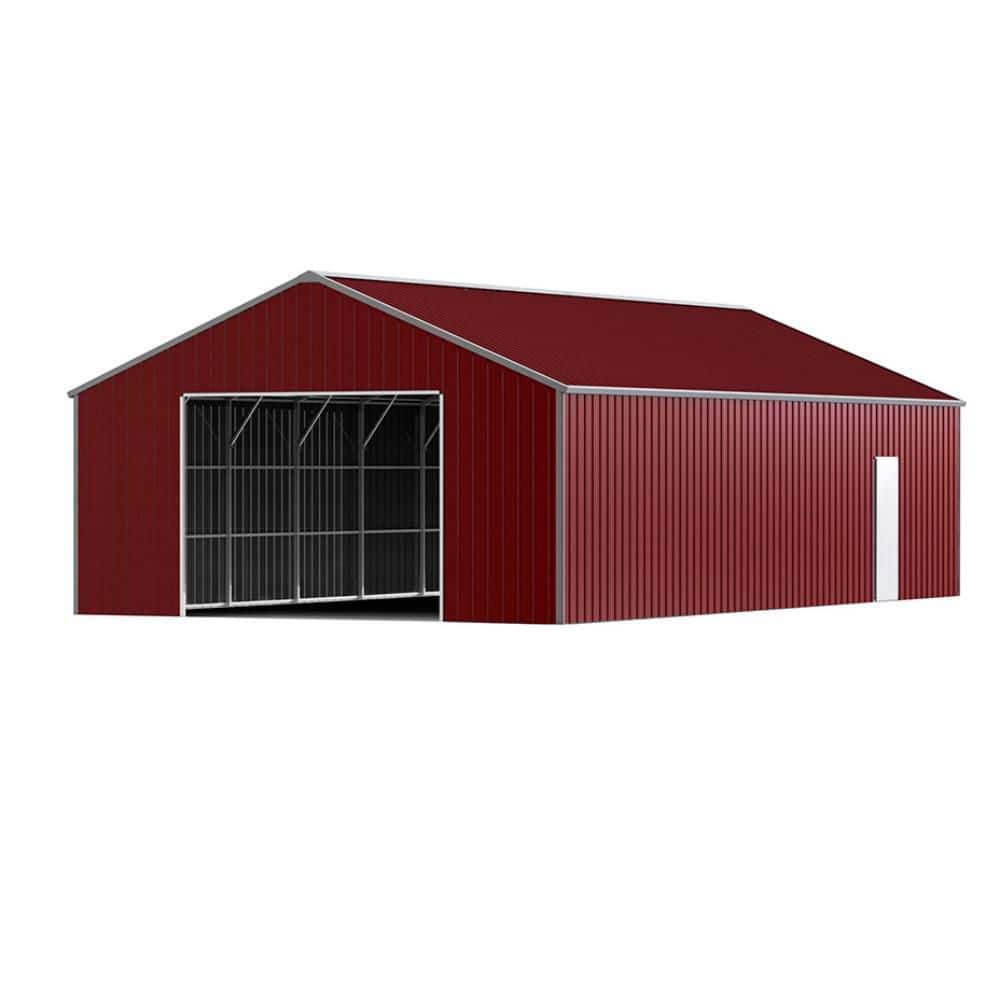 46 ft. W x 25 ft. D Heavy-Duty Metal Garage Storage Shed with Double Door (1150 sq. ft.) price history on PriceWatchPro
