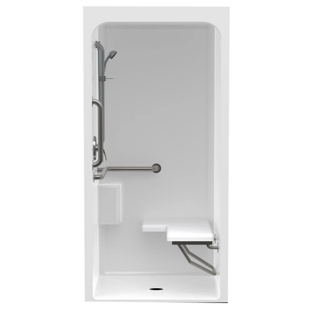 Aquatic Accessible Acrylic 36 in. x 36 in. x 80.4 in. 1Piece ANSI