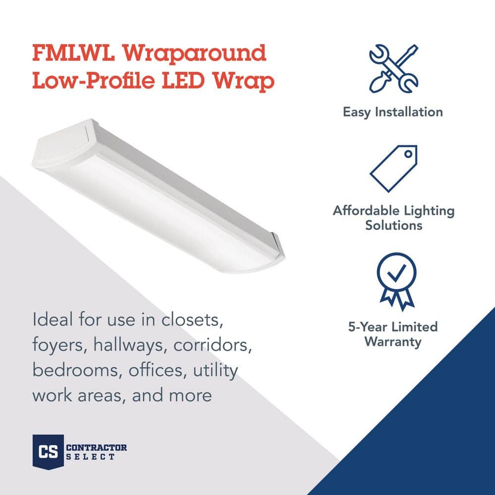 Sleek 24.75" White LED Energy Star Flush Mount for Indoor/Outdoor