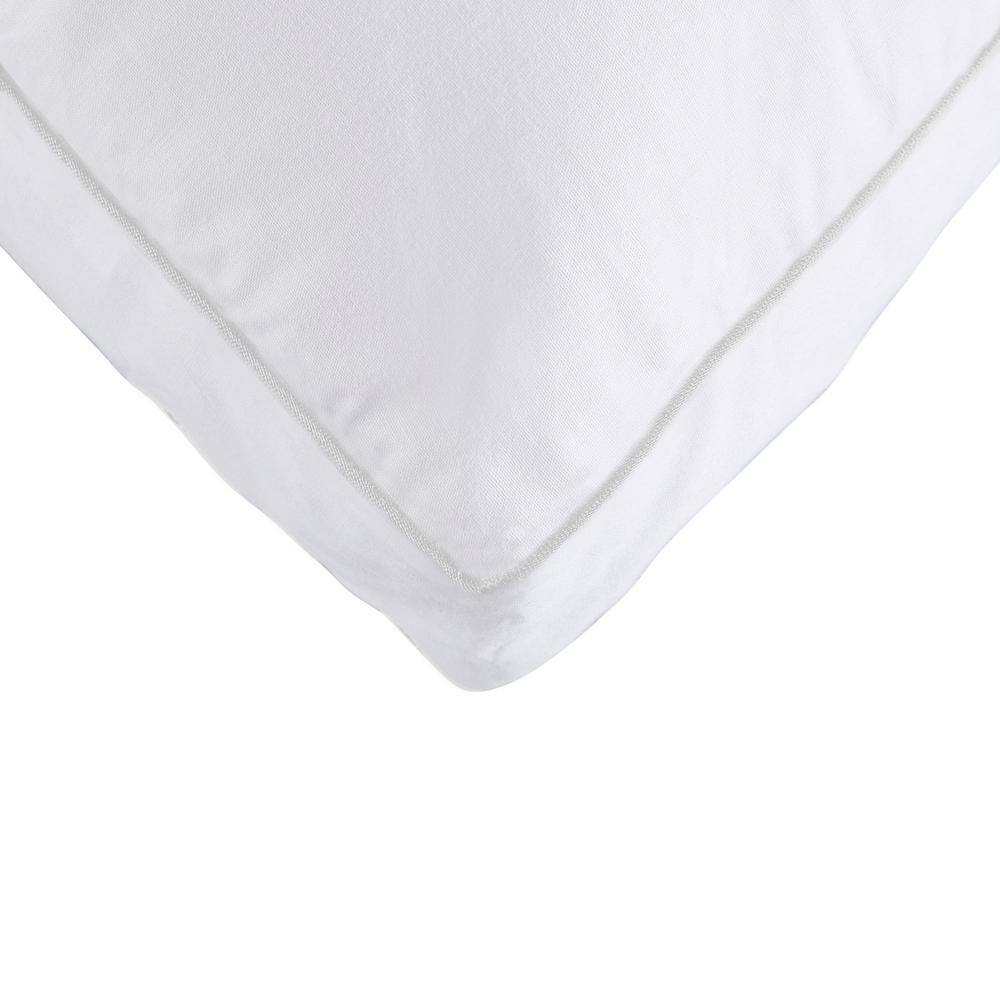 Queen White Egyptian Cotton Plush Down-Alternative Hypoallergenic Pillows 2-Pack