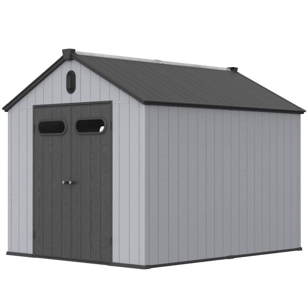8 ft. W x 10 ft. D Resin Shed with Tool Storage (80 sq. ft.) price history on PriceWatchPro