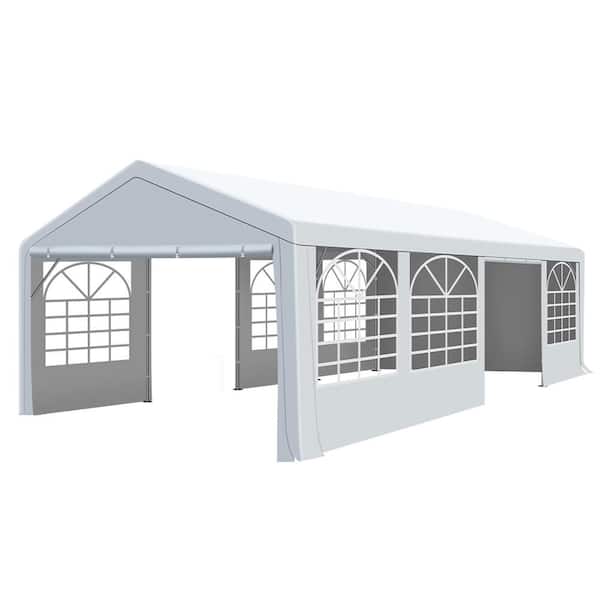 13 ft. x 26 ft. Outdoor Party Tent with Removable Sidewalls, Heavy Duty Wedding Tent Commercial Event Shelter Canopy