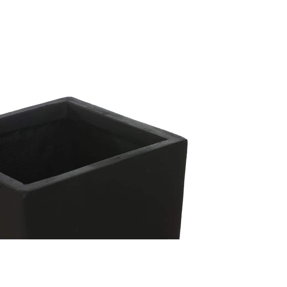 Black Tall Tapered Magnesium Oxide Planter