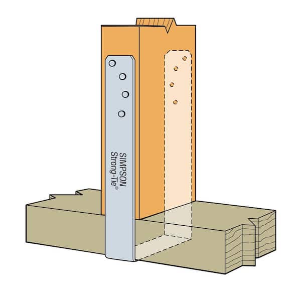 SP 3-9/16 in. x 7-1/4 in. Galvanized Stud Plate Tie
