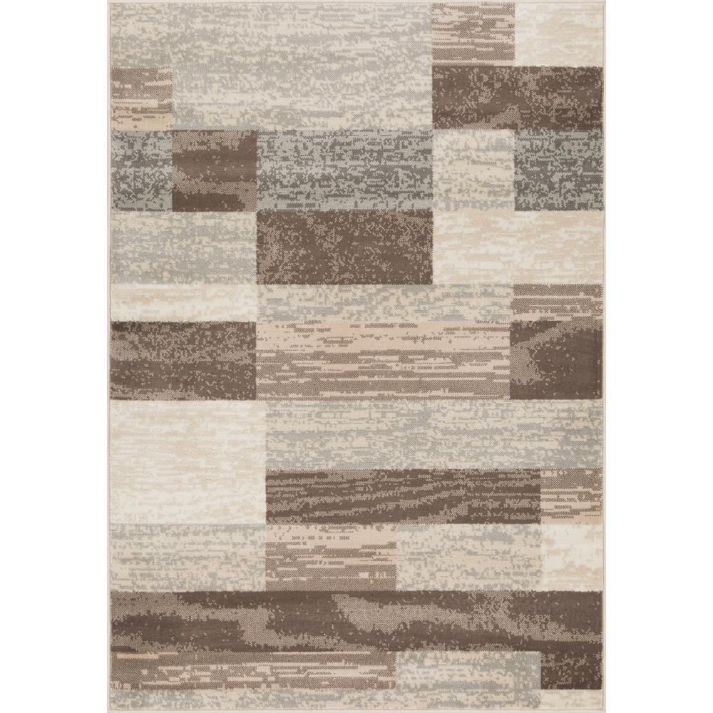 UPC 850004475539 product image for Serena Brown Striped 8 ft. x 10 ft. Area Rug | upcitemdb.com