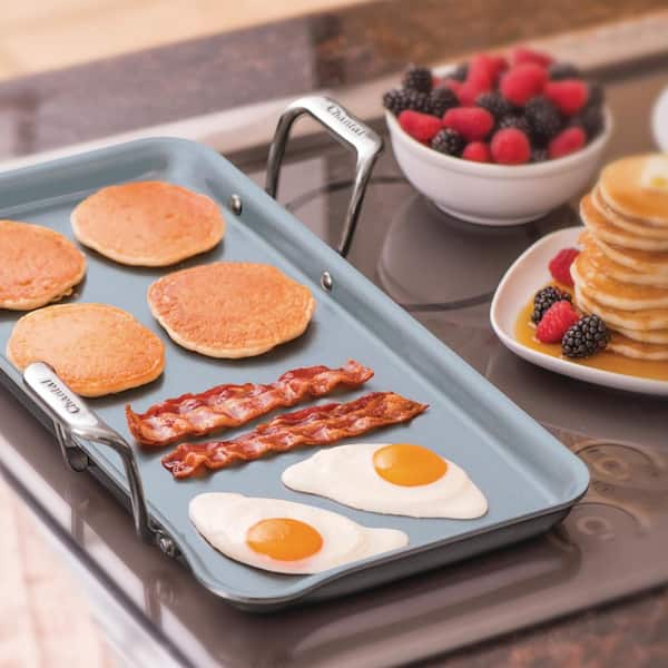 SLT60-48C Chantal 19 Inch Induction 21 Steel Ceramic Coated Nonstick  Tri-Ply Griddle