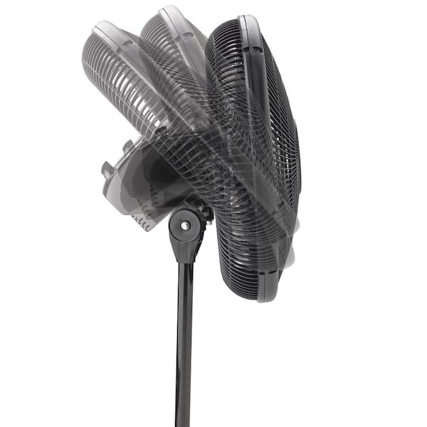 Lasko 16 Inch 3 Speed Oscillating Adjustable Stand Pedestal Floor Fan 2 Pack 