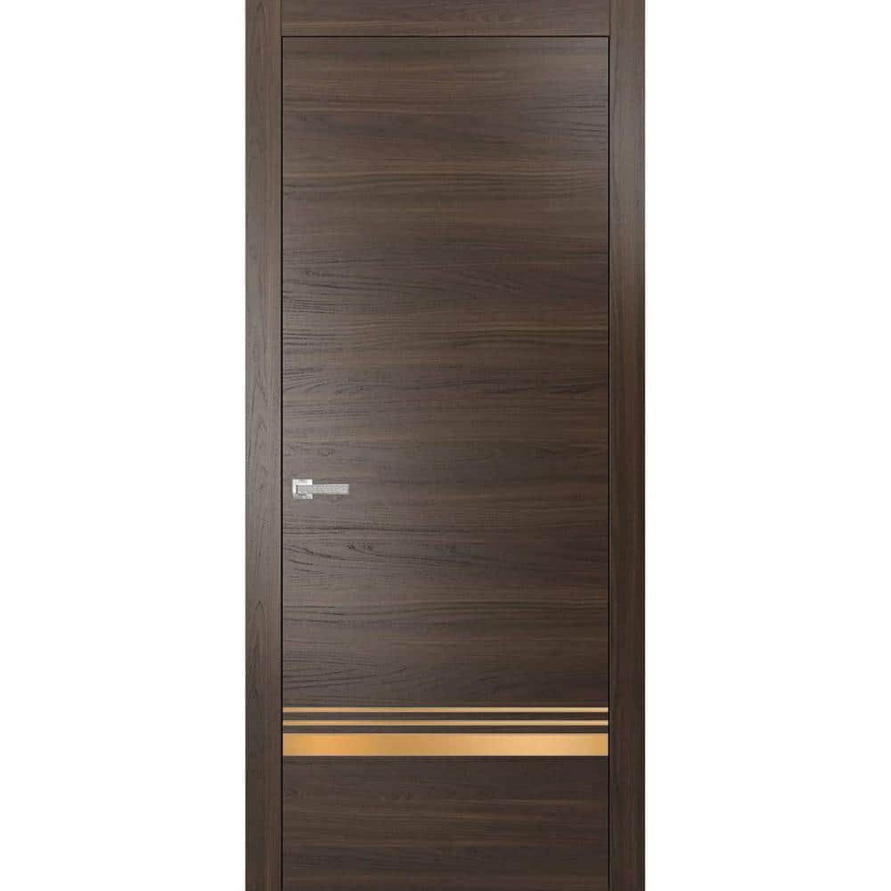 2010 24 in. x 80 in. Right-Hand/Inswing Solid Chocolate Ash Single Prehung Interior Door with Hardware price history on PriceWatchPro