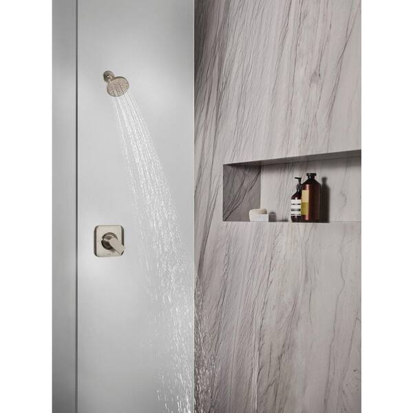 Genta Single-Handle 3-Spray PosiTemp Tub and Shower Faucet in Brushed Nickel (Valve Not Included)