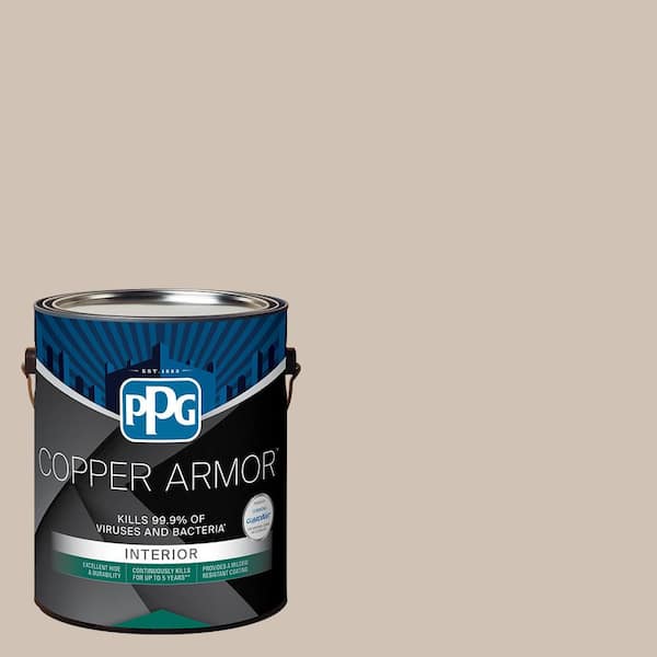 COPPER ARMOR 1 gal. PPG1076-3 Gotta Have It Eggshell Antiviral and Antibacterial Interior Paint with Primer