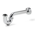 ECO-LINE 1-1/2 in. x 1-1/2 in. 17GA Cast Brass Seamless Tubular Adjustable P-Trap with Cleanout and Slip Nuts