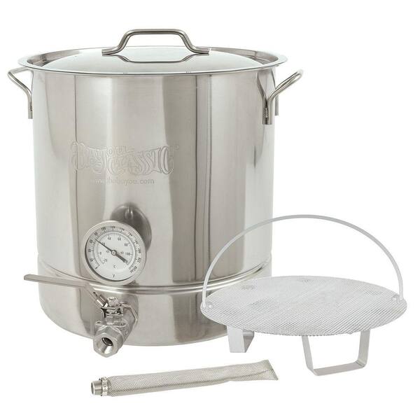 Bayou Classic 10 gal. Stainless Steel Standard Brew Kettle (6-Piece)