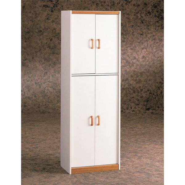Ameriwood 4-Door Storage Pantry in White