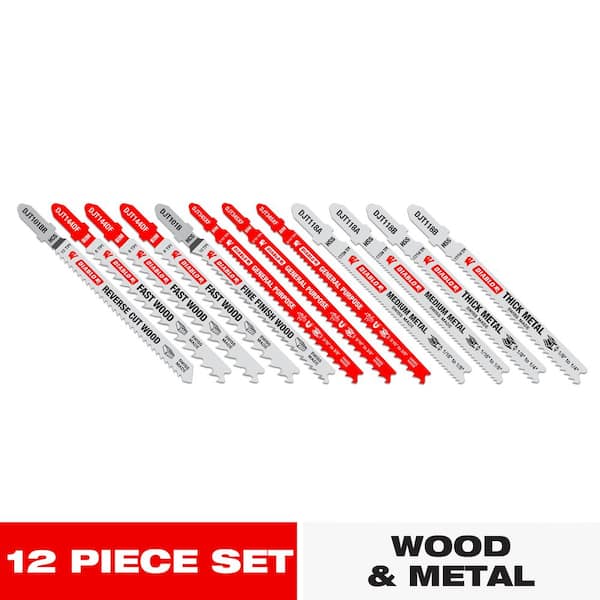 T-Shank Jig Saw Blade Set (12-Piece)