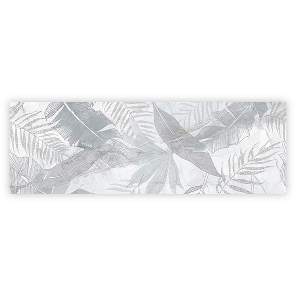 Strata 16 in. x 48 in. 3rd Fired White and Gray Ceramic Large Format Wall Tile (10.34 sq. ft./Case)-2 Pack