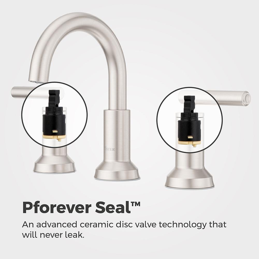 Capistrano Brushed Nickel 2-Handle Widespread Bathroom Faucet
