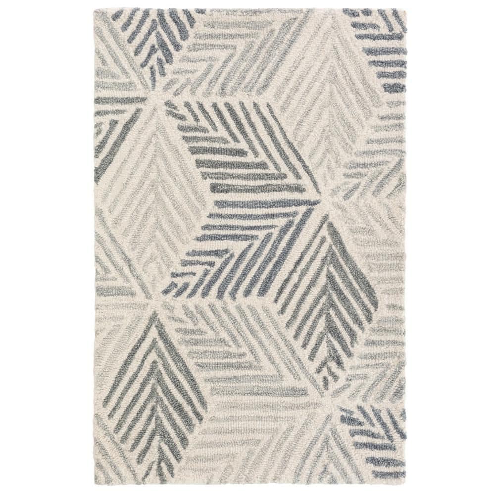 Karari Hand Hooked Wool Blue 10 ft. x 14 ft. Indoor Area Rug price history on PriceWatchPro