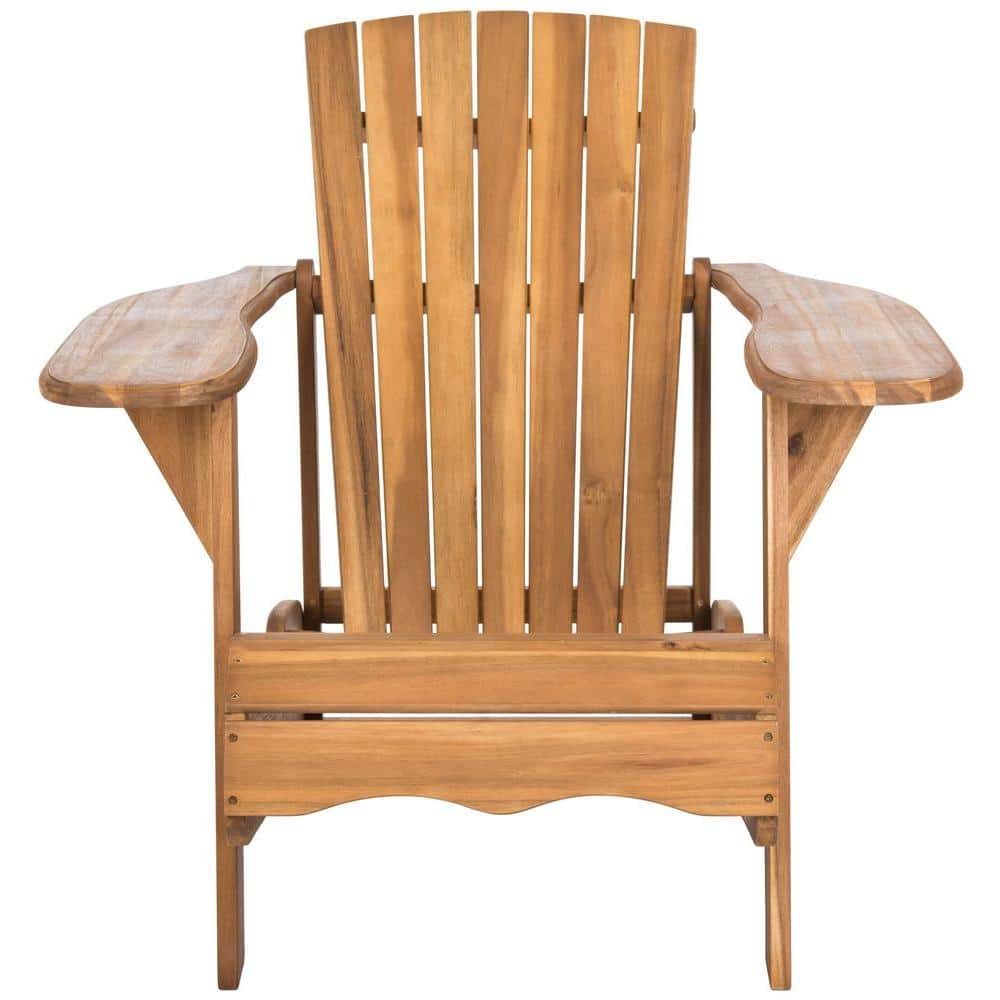 Natural Acacia Wood Adirondack Arm Chair