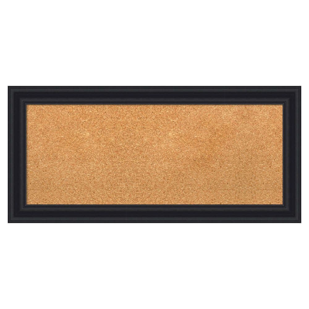 Dalat Black 34 in. x 16 in. Poly Framed Natural Cork Memo Board price history on PriceWatchPro