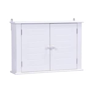 Cubilan 21.5 in. W x 7.48 in. D x 24 in. H White Wall Mounted Bathroom  Cabinet Over The Toilet Cabinet with Doors and Shelves HD-4XL - The Home  Depot