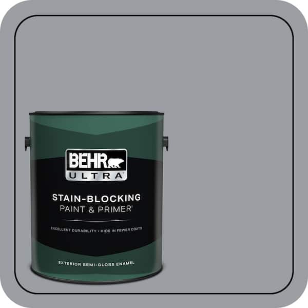 BEHR ULTRA 1 gal. #760F-4 Down Pour Semi-Gloss Enamel Exterior Paint & Primer