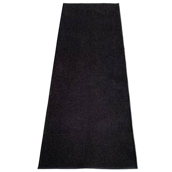 Solid Black 31 in. W x 33 ft. L Runner Rug/Stair Runner 85.8 sq. ft.