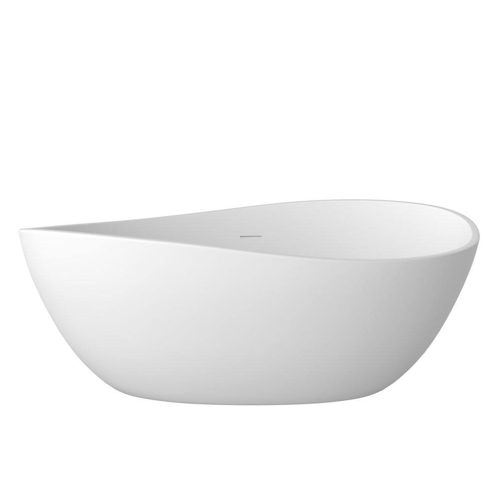 67 in. x 31.5 in. Acrylic Freestanding Soaking Bathtub Stand Alone Bathroom Tub with Center Drain in White price history on PriceWatchPro