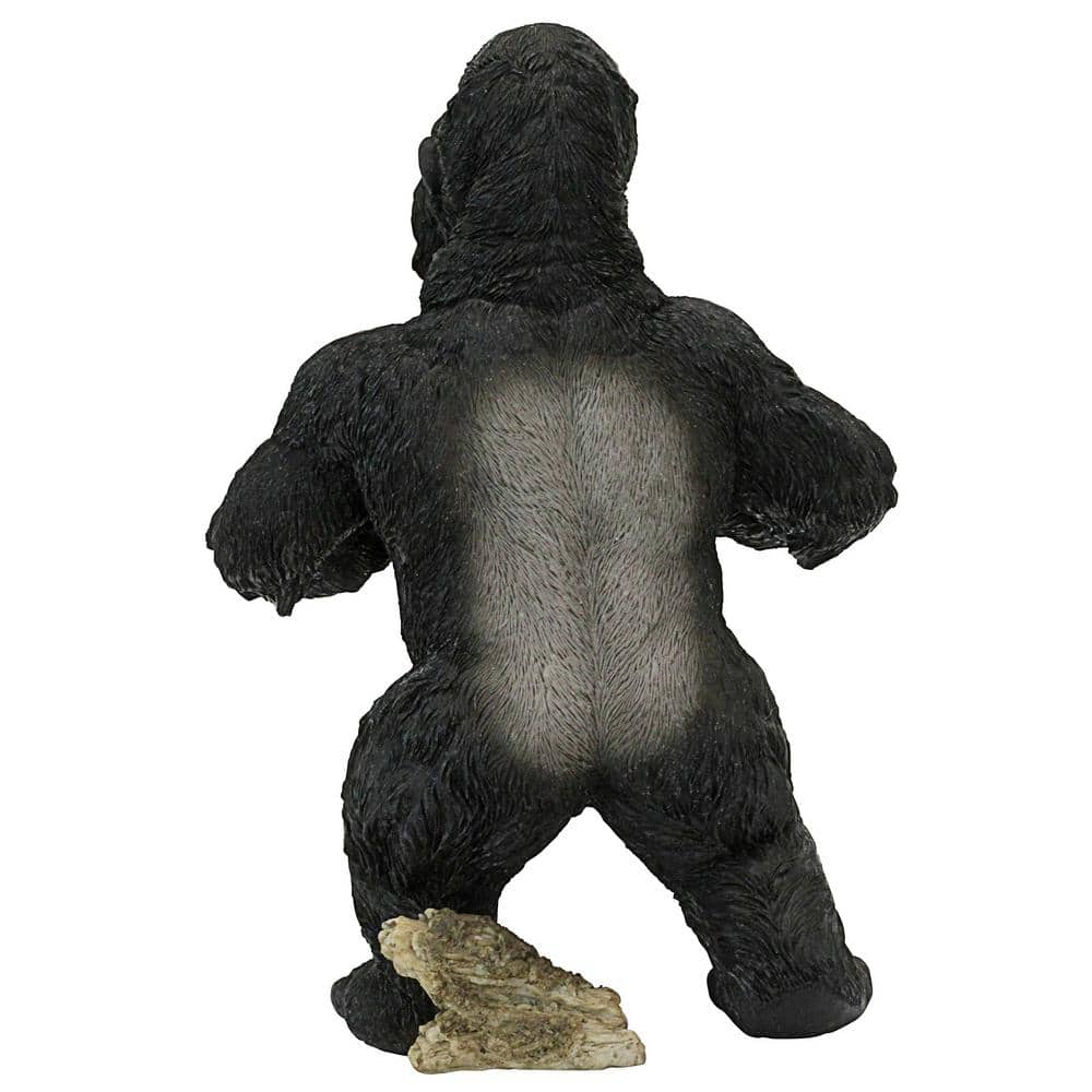 Large Black Resin Great Ape Jungle Animal Statue