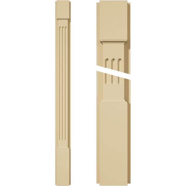 Ekena Millwork 2 in. D x 4 in. W x 48 in. L Primed Polyurethane Pilaster 1- Pack