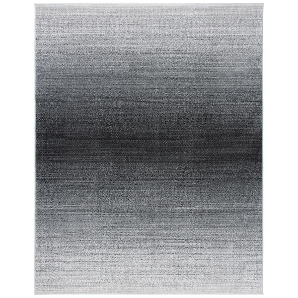 Adirondack Gray/Dark Gray 9 ft. x 12 ft. Gradient Area Rug