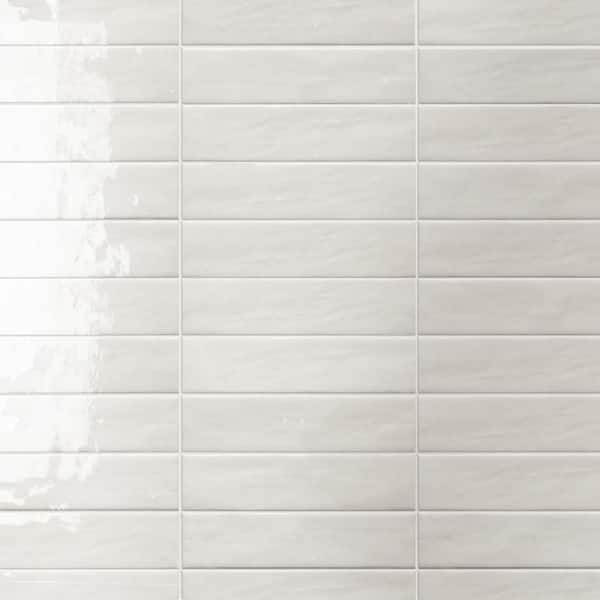 Tribeca Studio Gypsum White 2 in. x 10 in. Porcelain Wall Tile (5.38 sq. ft./Case))