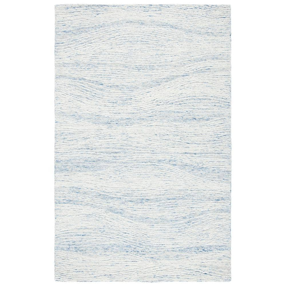 Reviews for SAFAVIEH Metro Light Blue/Ivory 4 ft. x 6 ft. Abstract ...