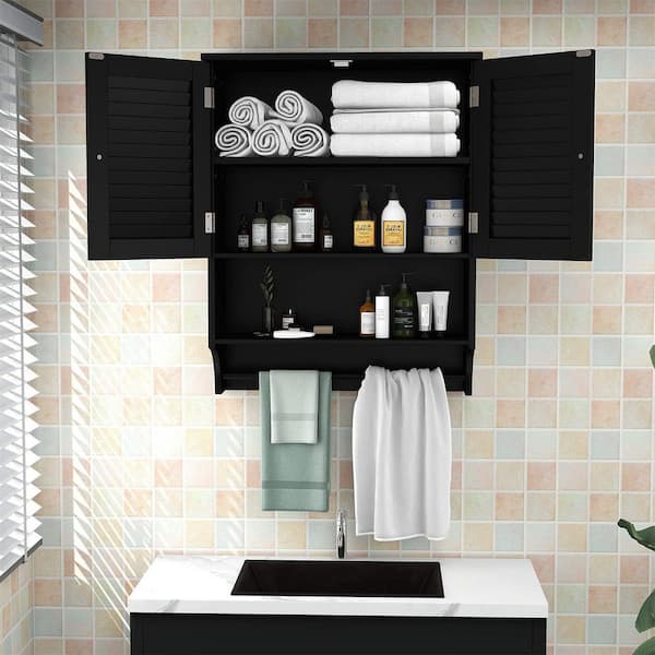 Bathroom Wall Cabinet Bathroom Cabinet Wall Mounted with Towel Bar