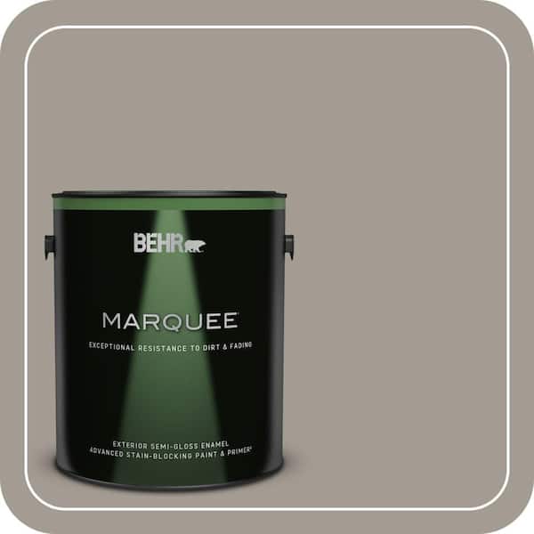 BEHR MARQUEE 1 gal. #BXC-54 River Pebble Semi-Gloss Enamel Exterior Paint & Primer