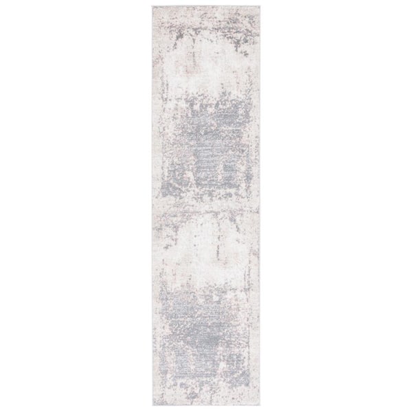 SAFAVIEH Amsterdam Beige/Gray 2 ft. x 8 ft. Distressed Runner Rug