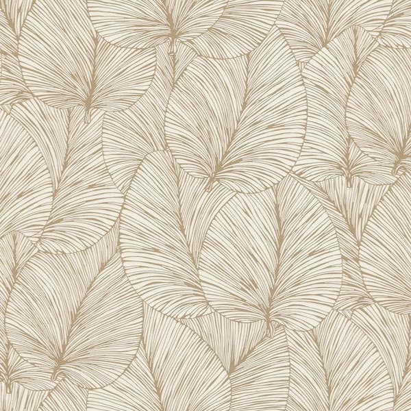 Advantage Eilian Gold Palm Wallpaper Sample