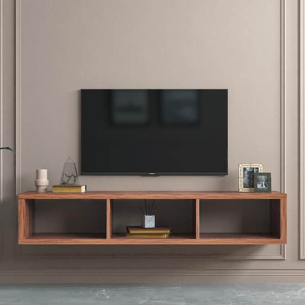 tv shelving unit wall