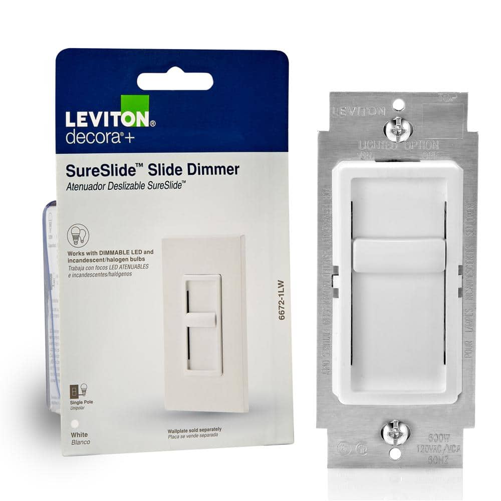 Leviton Decora SureSlide Universal 150W LED/CFL Incandescent Slide 