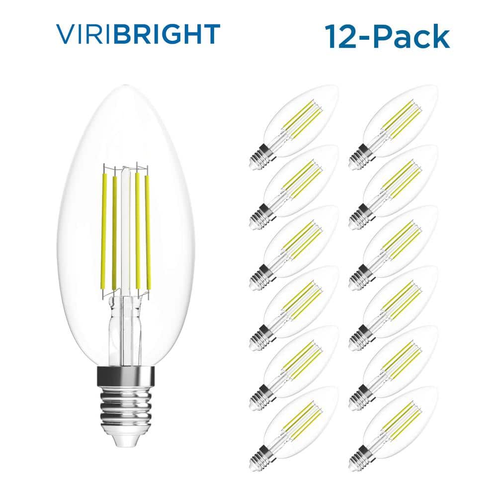 Viribright 35Watt Equivalent B10 Dimmable ENERGY STAR E12 Candelabra