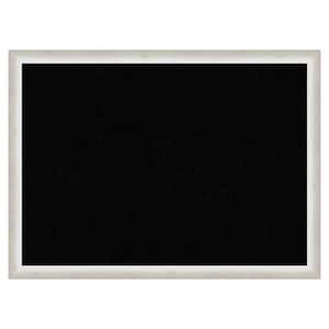 2-Tone Silver Wood Framed Black Corkboard 30 in. x 22 in. Bulletine Board Memo Board
