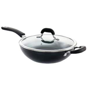 Arlington 11 in. Nonstick Aluminum Wok in Black Diamond