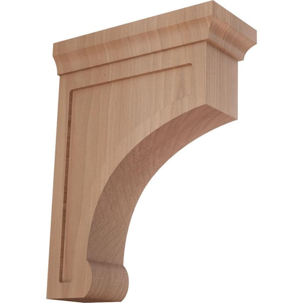 Ekena Millwork 2-1/2 in. x 8 in. x 6 in. Cherry Medium Gomez Bracket