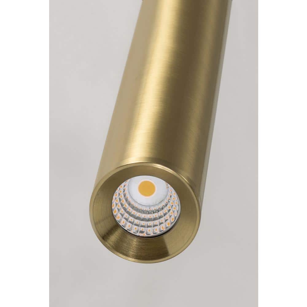 Eli 16" Satin Brass Mini LED Pendant for Indoor/Outdoor