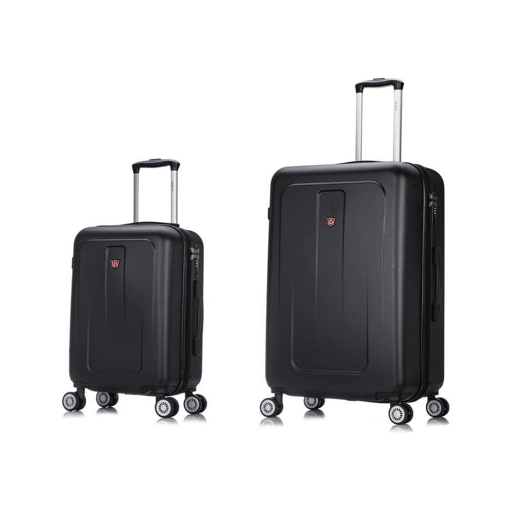 Crypto 20 in. & 28 in. Black Lightweight Hardside Set (2-Piece)