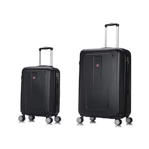 Crypto 20 in. & 28 in. Black Lightweight Hardside Set (2-Piece)