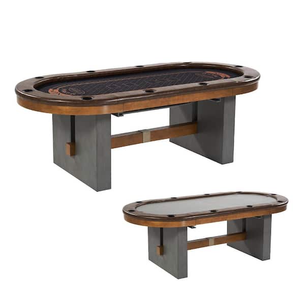 Barrington 10-Player Poker Table with Dining Table Top