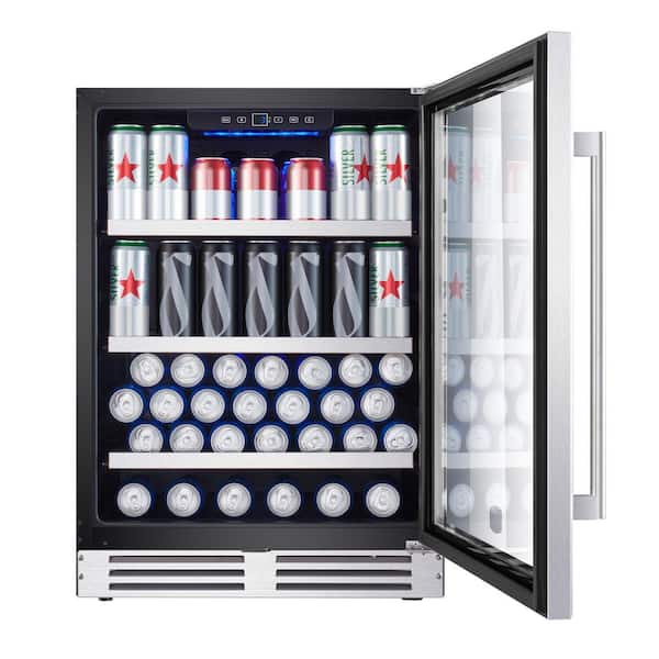TCL 23.4-in W 20-Bottle Capacity Stainless Steel Dual Zone Cooling  Built-In/Freestanding Wine Cooler