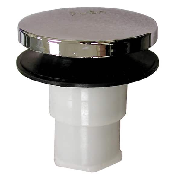 JONES STEPHENS 5/16 in. Toe Touch Bath Tub Drain Cartridge with Thread, Chrome Plated