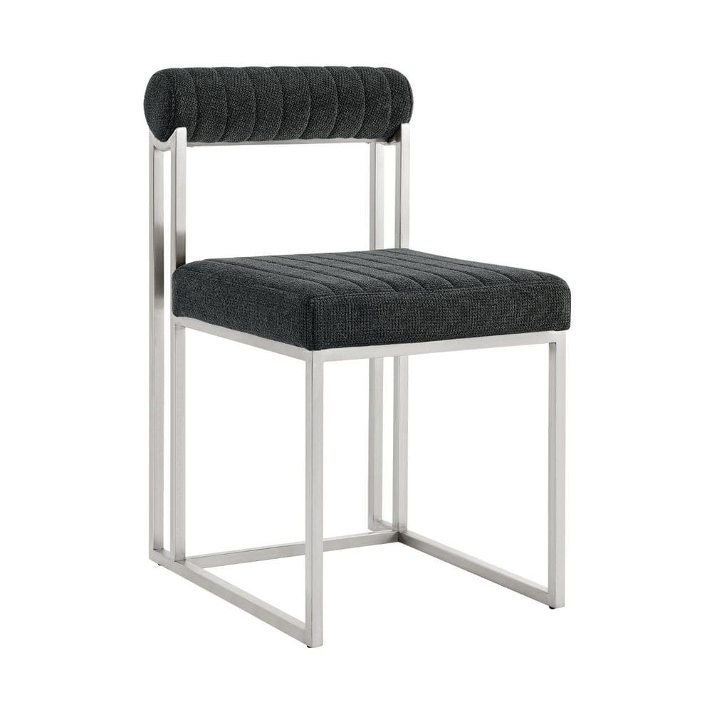 Gray Stainless Steel Side Chair (Set of 2) price history on PriceWatchPro
