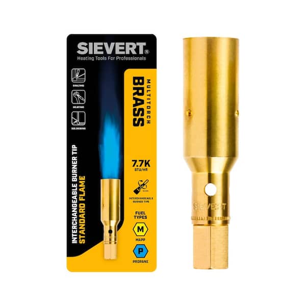 SIEVERT Multi-Torch Brass Interchangeable Standard Burner Tip (Fuel Not Included)